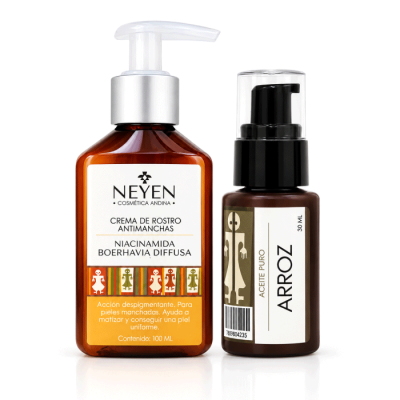 PACK ANTIMANCHAS CREMA DE ROSTRO CON. NIACINAMIDA + ACEITE DE ARROZ DE 30 ML 