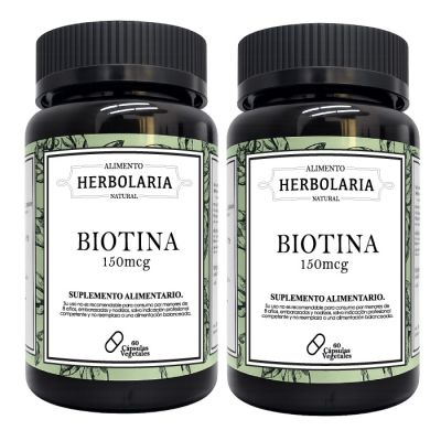 OFERTA 2X BIOTINA 150mcg 60 cápsulas