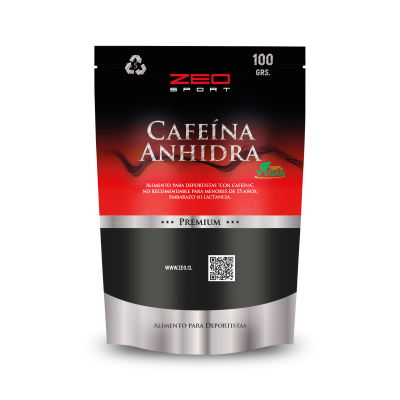 CAFEÍNA ANHIDRA PURA 100 gr ZEOSPORT.