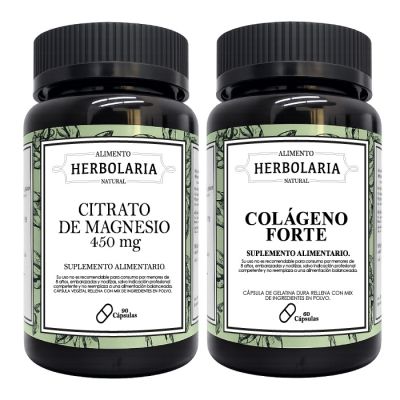 PACK CITRATO DE MANGNESIO + COLAGENO HIDROLIZADO FORTE 60 CAPS