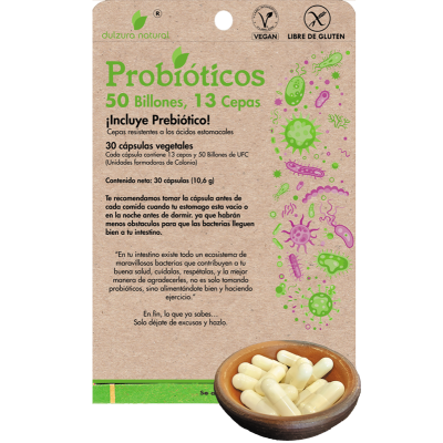 PROBIÓTICOS 50 Billones/13 Cepas (30 cápsulas)